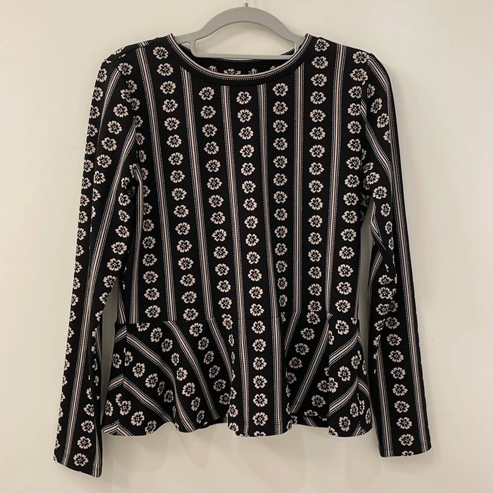 Ann Taylor peplum long sleeve top